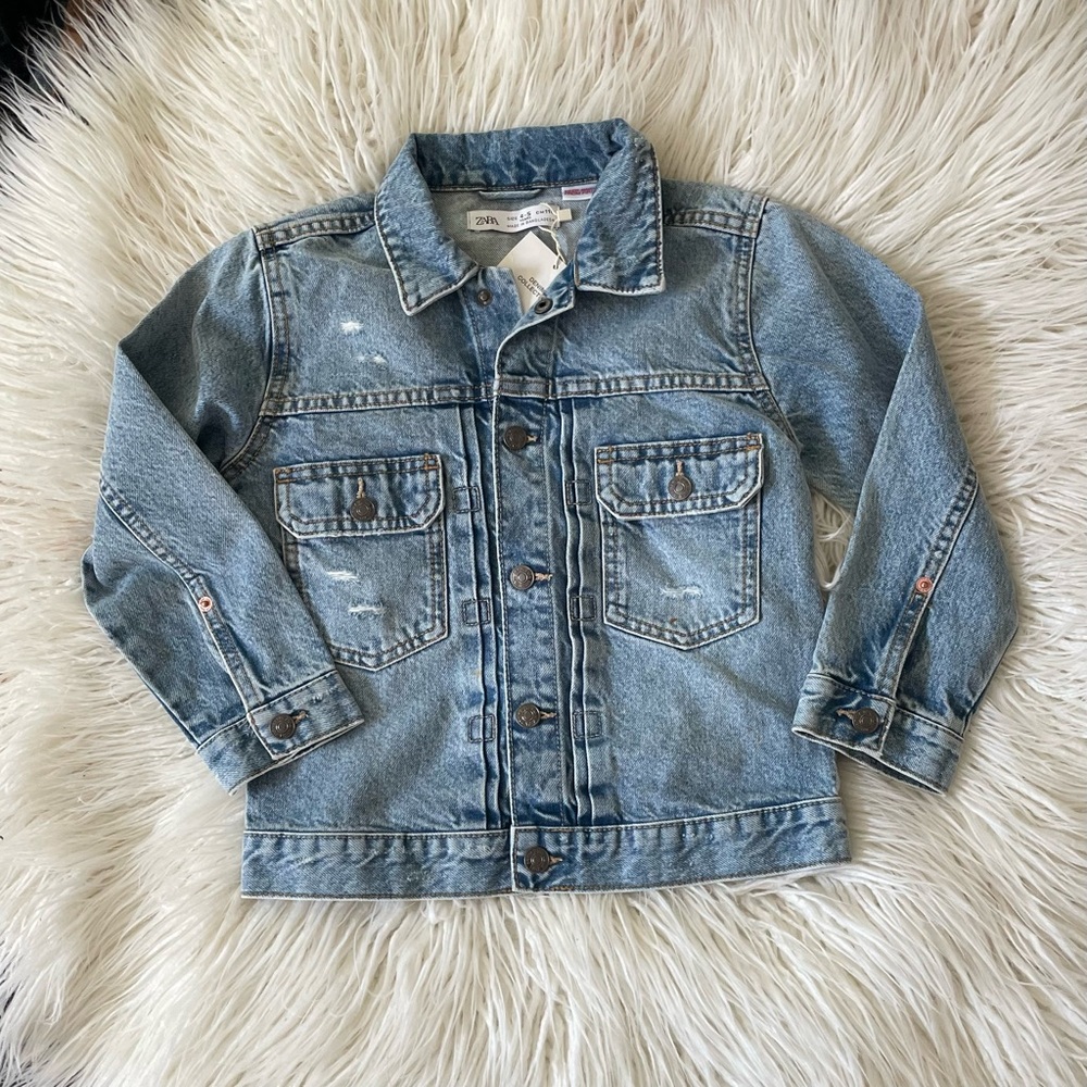 Zara Kids Light Blue Denim Jacket